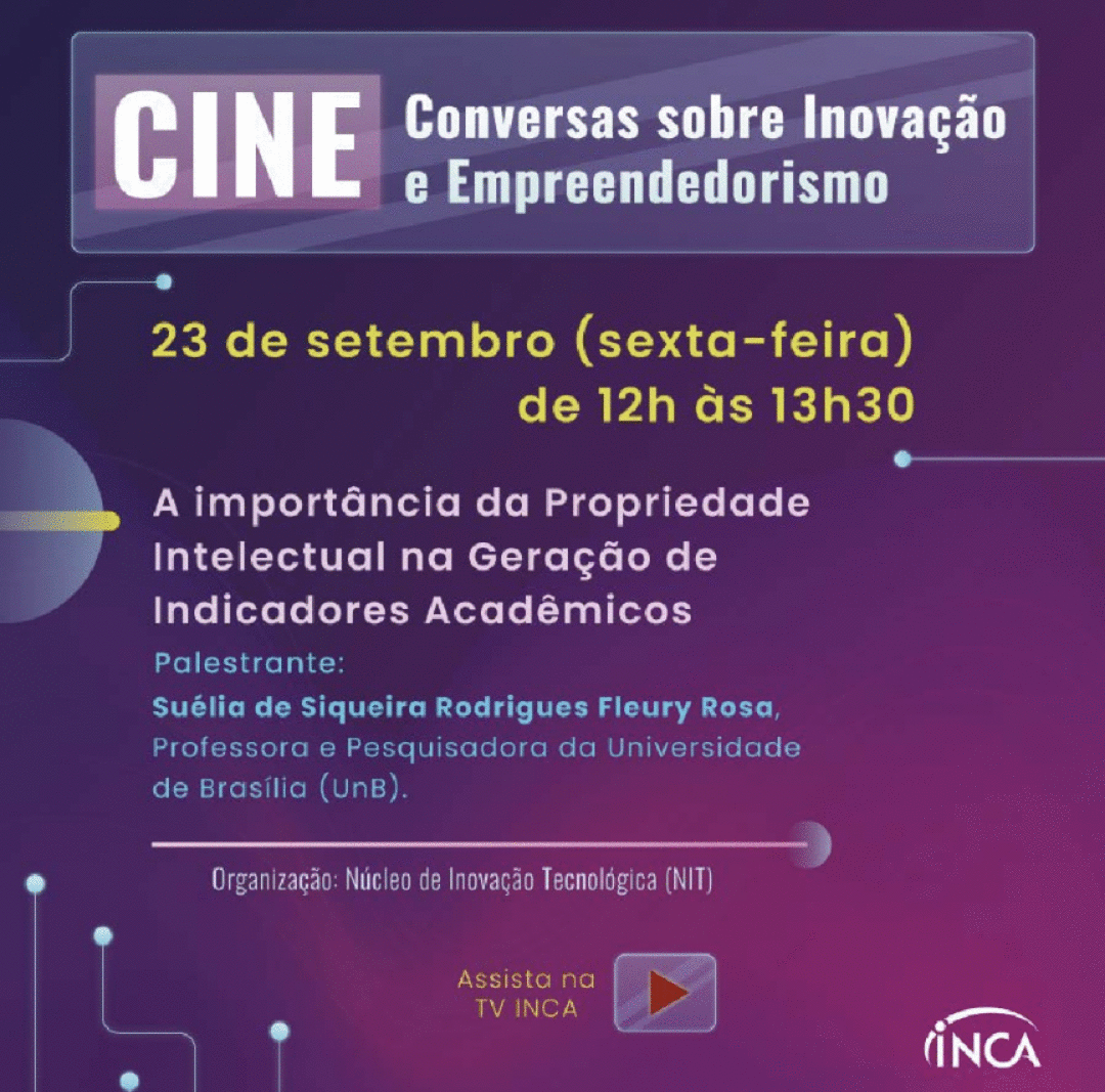  CINE: Conversas sobre Inovação e Empreendedorismo do INCA 